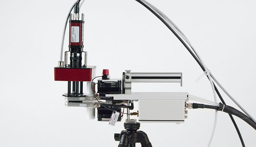 M-Series MINI version mounted on a Standard Measuring Head 3010-S of the GFS-3000 Gas Exchange & Fluorescence System.