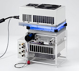Gas-Exchange Chamber 3010-GWK1 combined with LED-Panel RGBW-L084.