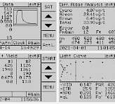 Four application windows of the internal WATER-PAM-II software.