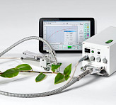 PAM-2500 with first-generation 2030-B leaf clip and ultra-mobile PC connected by Bluetooth.