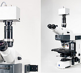 MICROSCOPY-PAM version with photomultiplier detector PM-MF on a Zeiss Axioscope 5 microscope.
