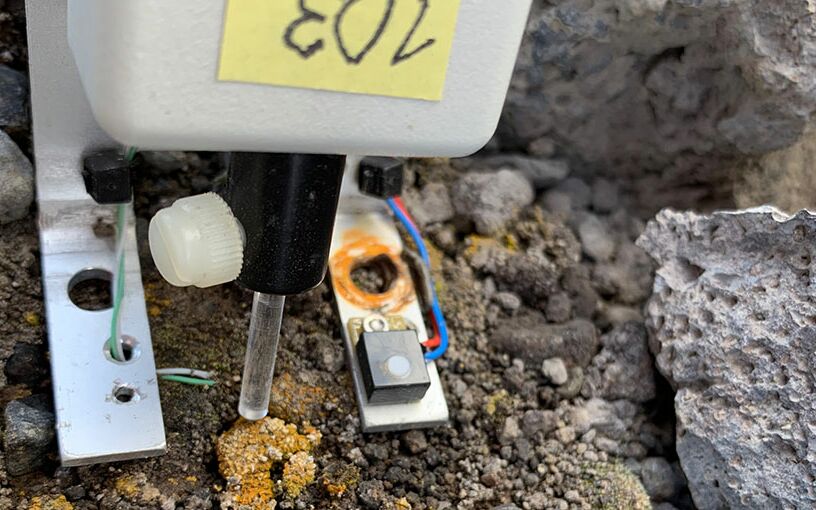 MICRO-PAM prototype installed close to Scott Base research facility, Ross Island, Antarctica.