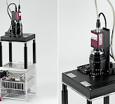 IMAGING-PAM MAXI-Head combined with Gas-Exchange Chamber 3010-GWK1