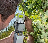The lower side of the measuring head is designed with a transparent window just like the upper side. 