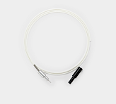 MINI-PAM/F1 single plastic fiberoptic cable with 2 mm active diameter, metal ferrule connector and black protective cap