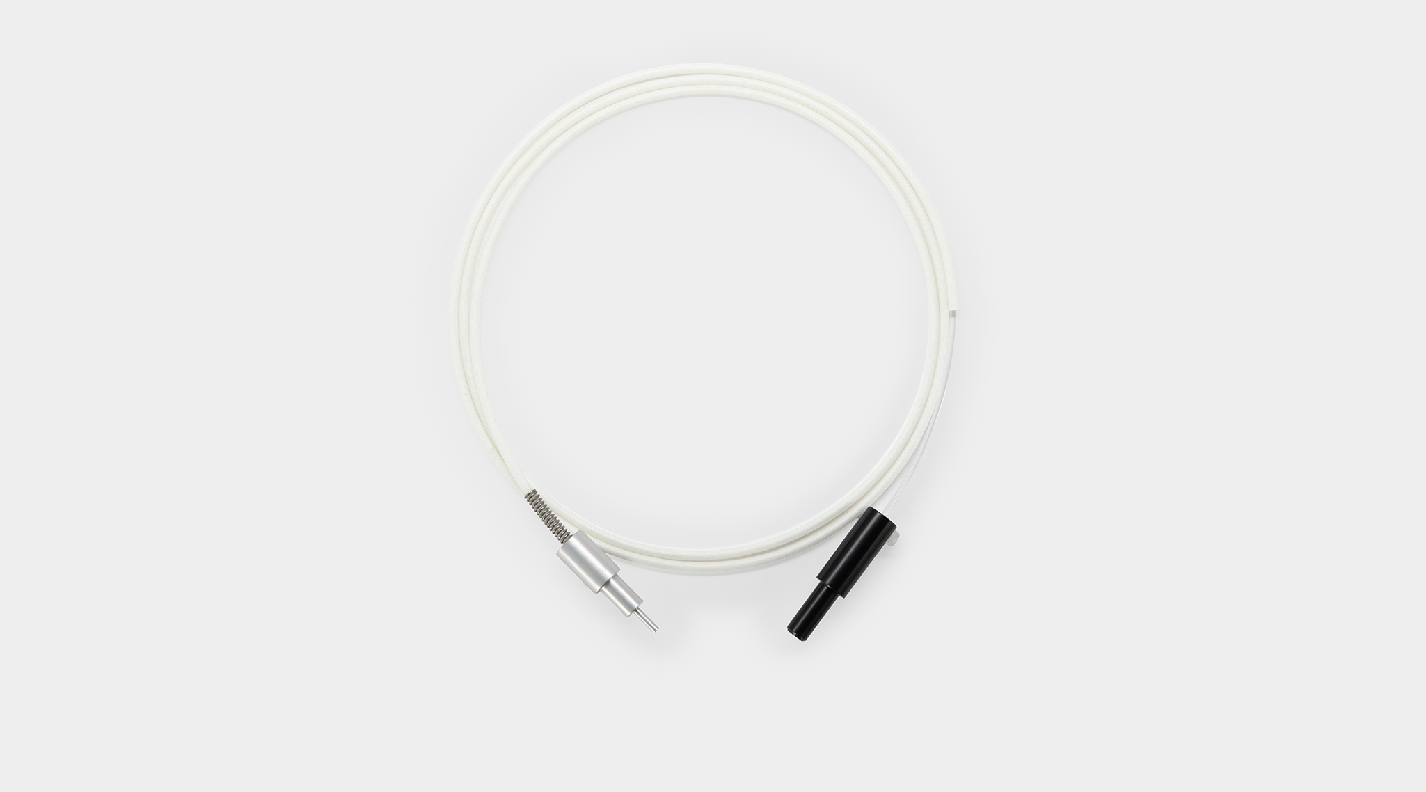 MINI-PAM/F1 single plastic fiberoptic cable with 2 mm active diameter, metal ferrule connector and black protective cap