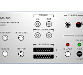 Front panel of the Power-and-Control-Unit DUAL-C