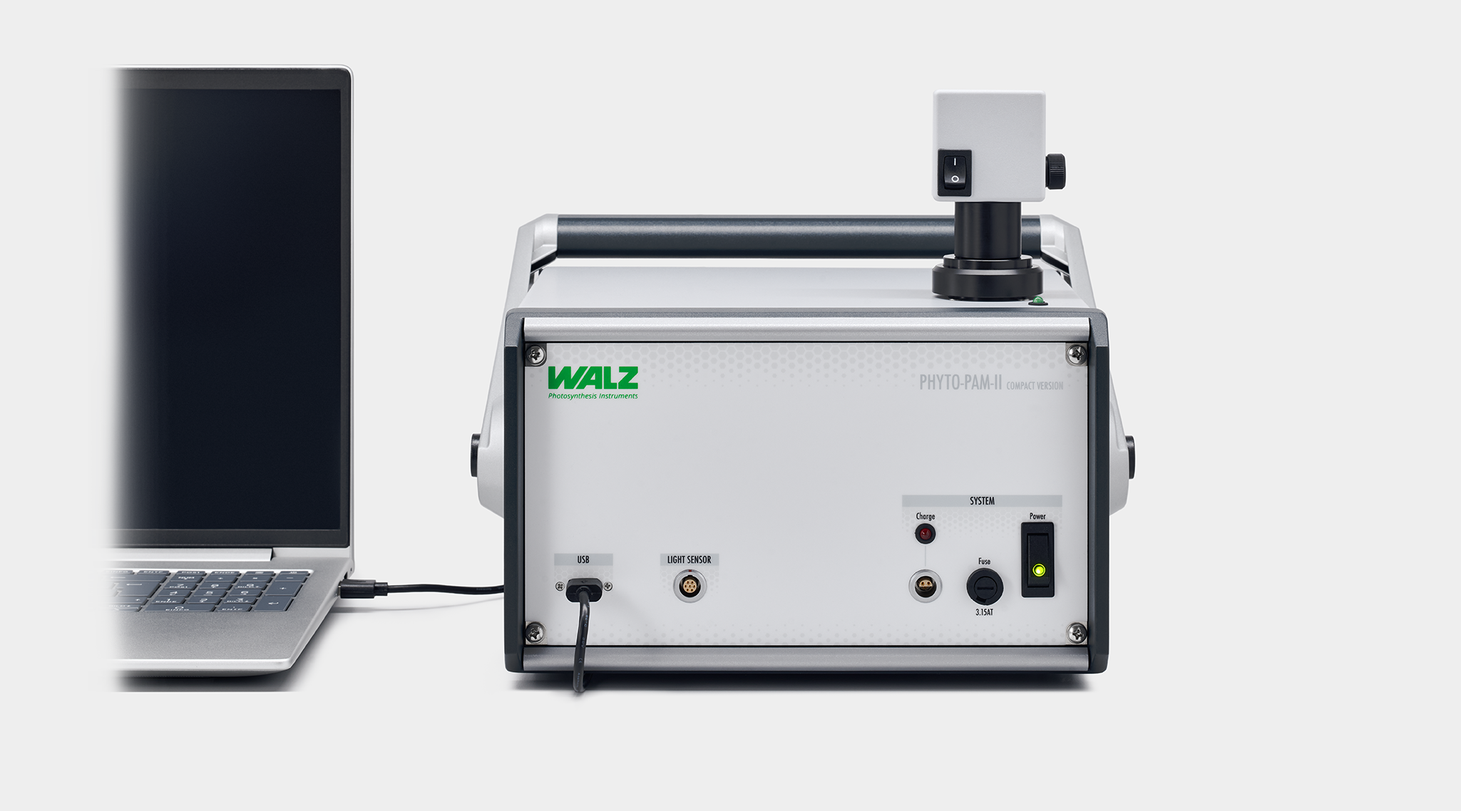 PHYTO-PAM-II COMPACT Version for the simultaneous assessment of photosynthetic performance of up to four algal groups in natural surface water.