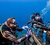 Coral Monitoring Station, realtime access data on coral health. Photo credit: Omri Omessi.