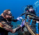 Coral Monitoring Station, realtime access data on coral health. Photo credit: Omri Omessi.