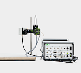 Leaf clip MCP-BK designed for the MULTI-COLOR-PAM-I with the multi-color emitter and detector of the MULTI-COLOR-PAM-II connected.