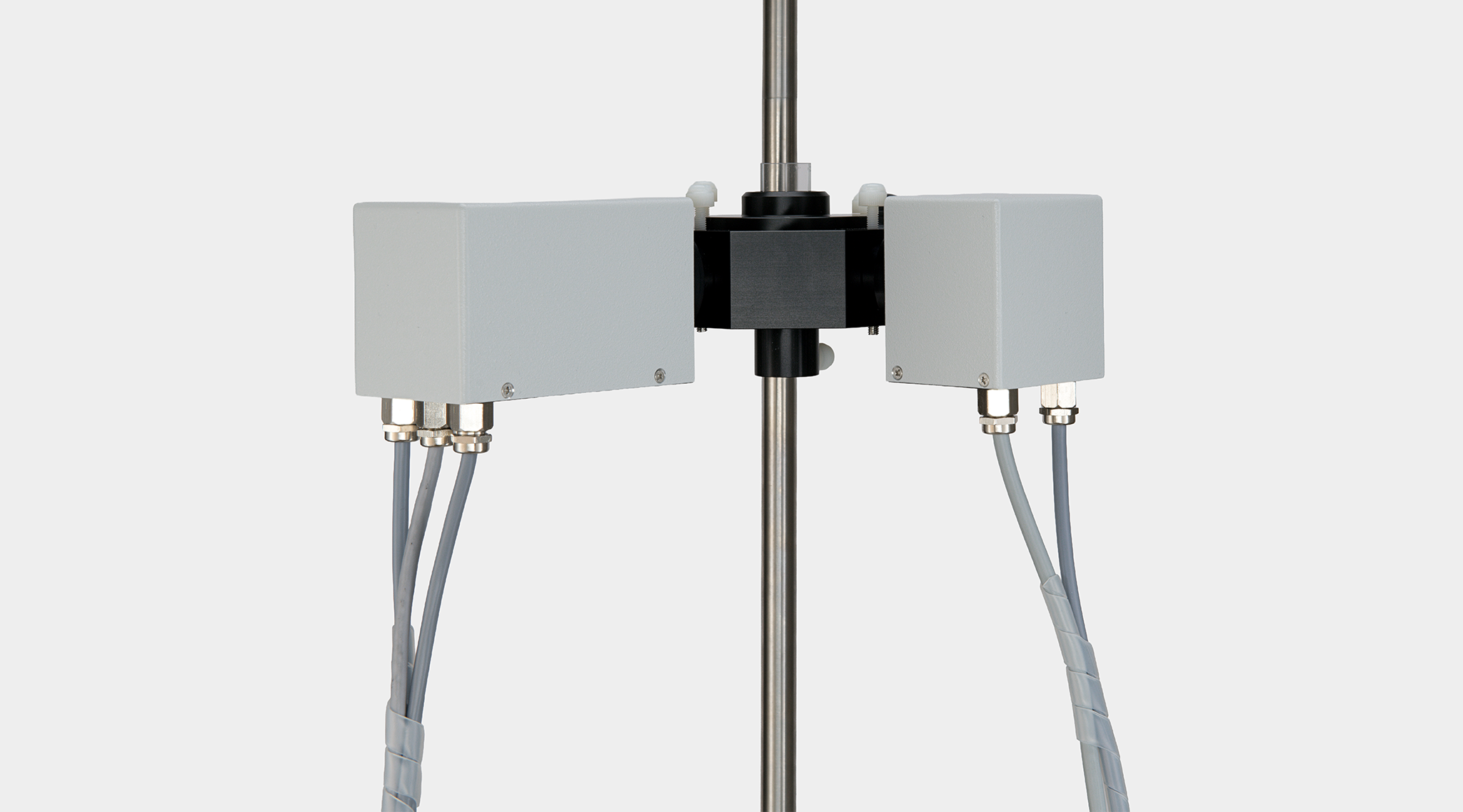 WALZ DUAL-DAO detector and DUAL-EAO emitter module in 90 degree ankle for measuring Acridine Orange/Yellow fluorescence quenching by photosynthetic delta pH
