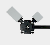 Bird view of DUAL-DAO detector and DUAL-EAO emitter module for measuring Acridine Orange/Yellow fluorescence quenching by photosynthetic delta pH
