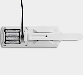The LSA-2050 features a battery compartment and a USB-C port located on its back